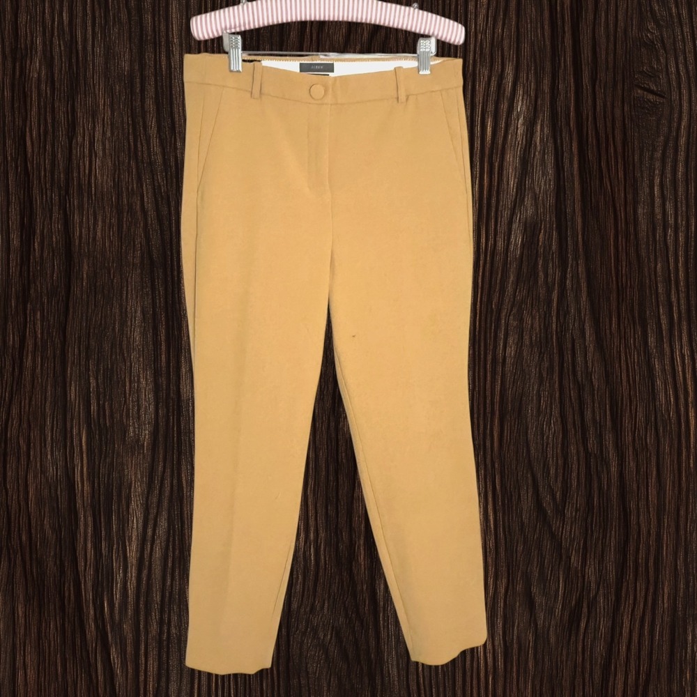 J Crew Cameron High Rise Trouser Pants Sz 10 Stretch Heather Saddle Color Career